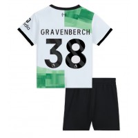Liverpool Ryan Gravenberch #38 Vonkajší Detský futbalový dres 2023-24 Krátky Rukáv (+ trenírky)